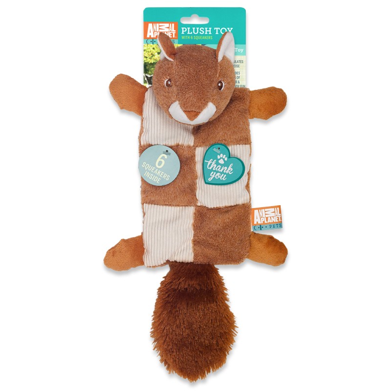 Plush Toy with 6 Squeakers