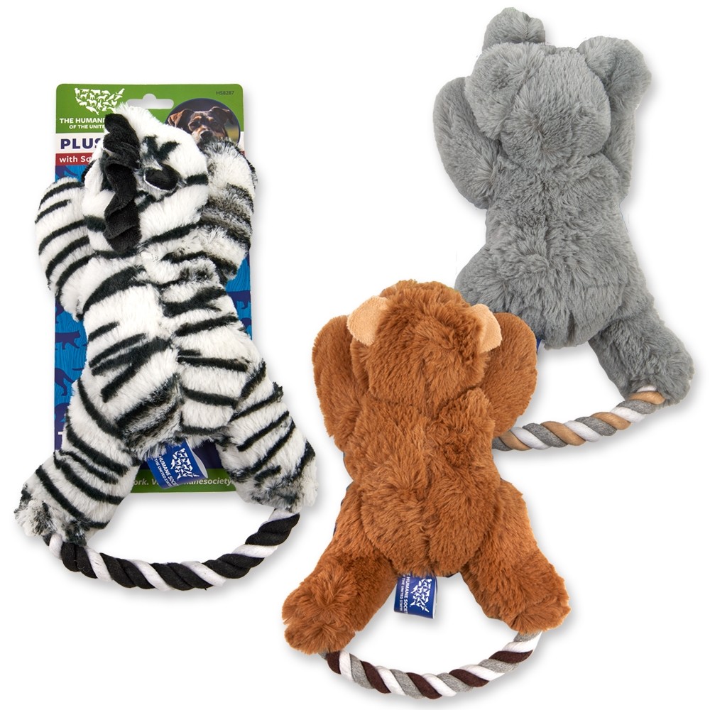 Humane Society Plush Toy with Rope
