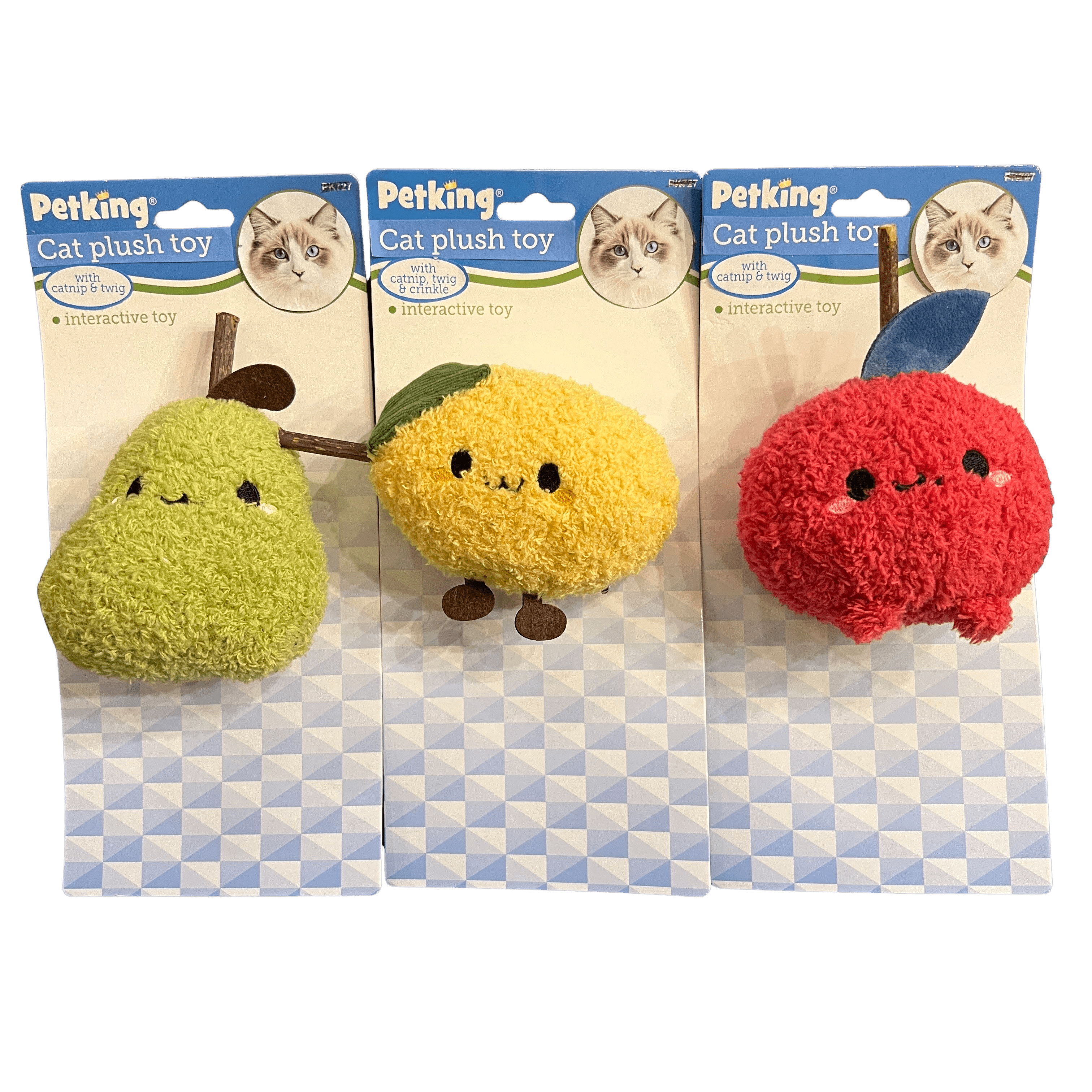 Plush Cat Toy w/ Catnip & Twig