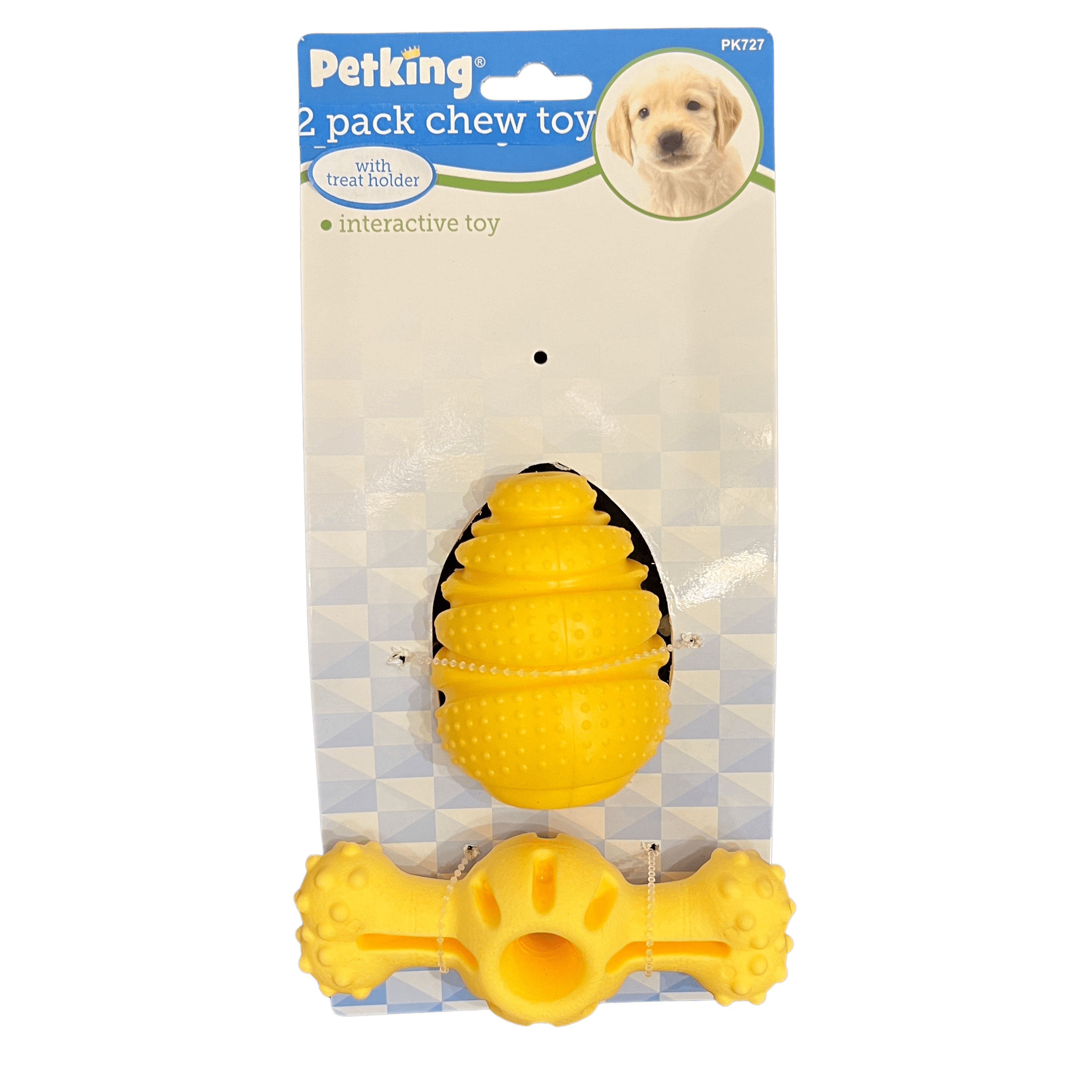 2 Pack Chew Toy With Treat Holder