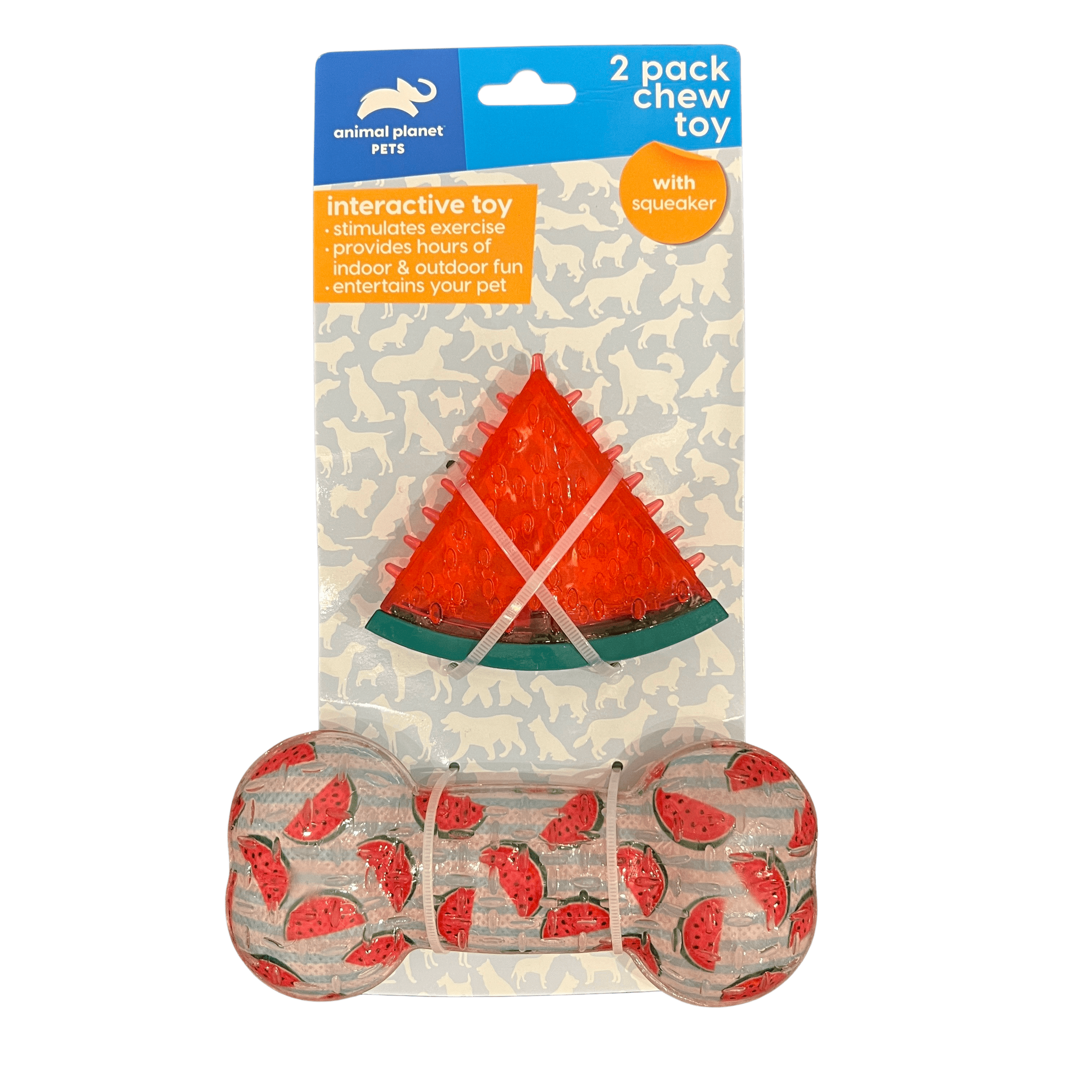 2 Pack Chew Toy w/ Squeaker