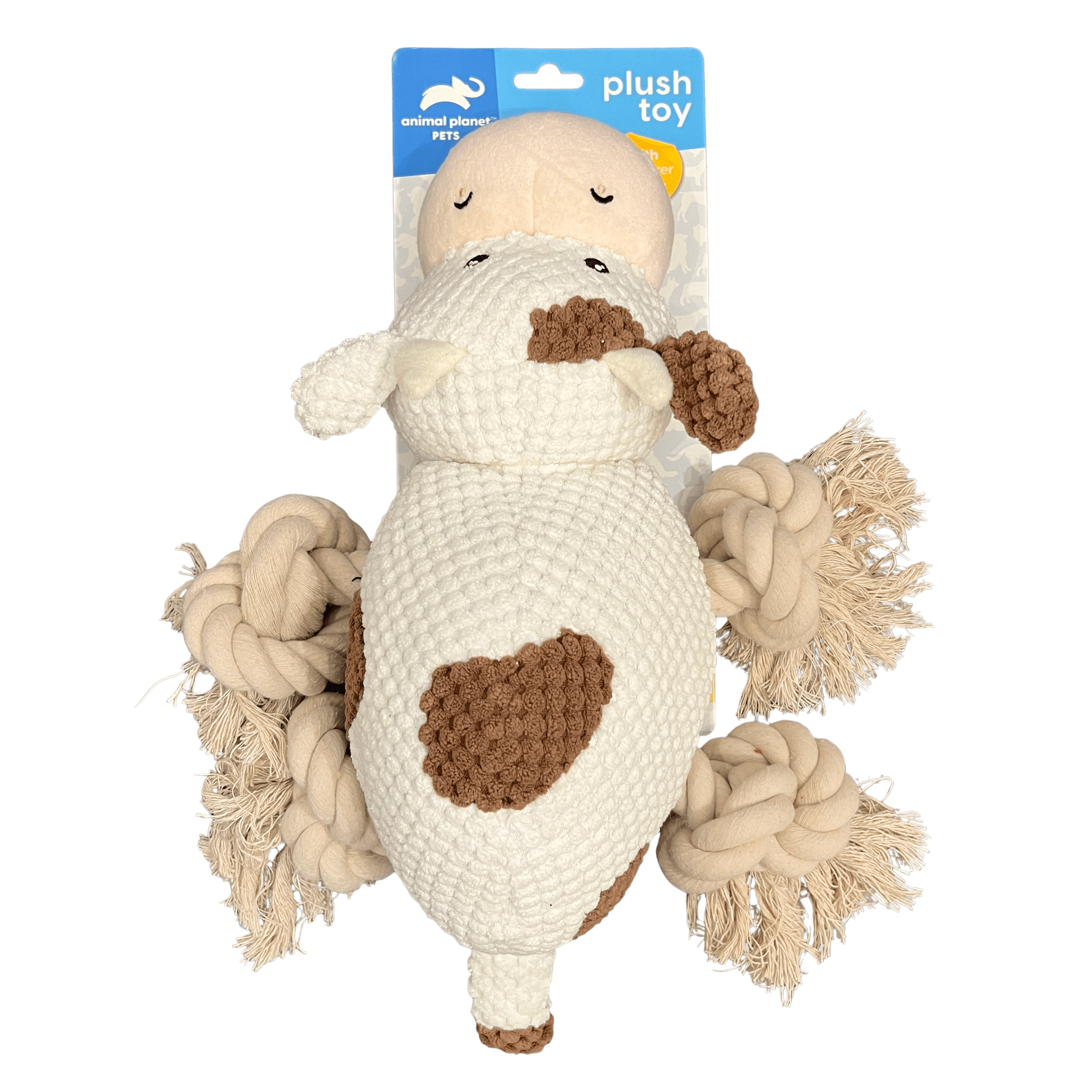 Plush Toy w/ Squeaker & Rope