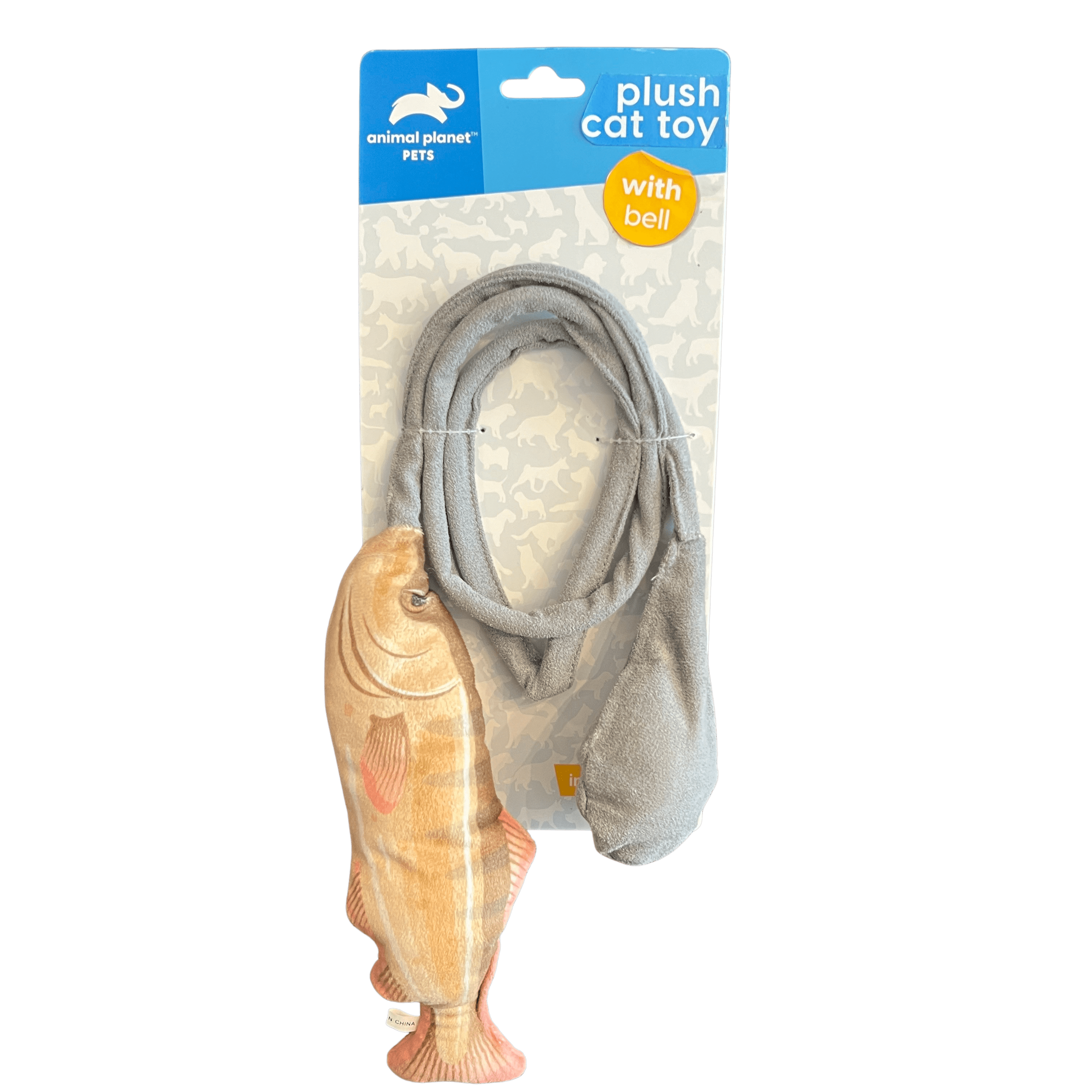 Animal Planet Plush Fish Cat Toys w/ Bell