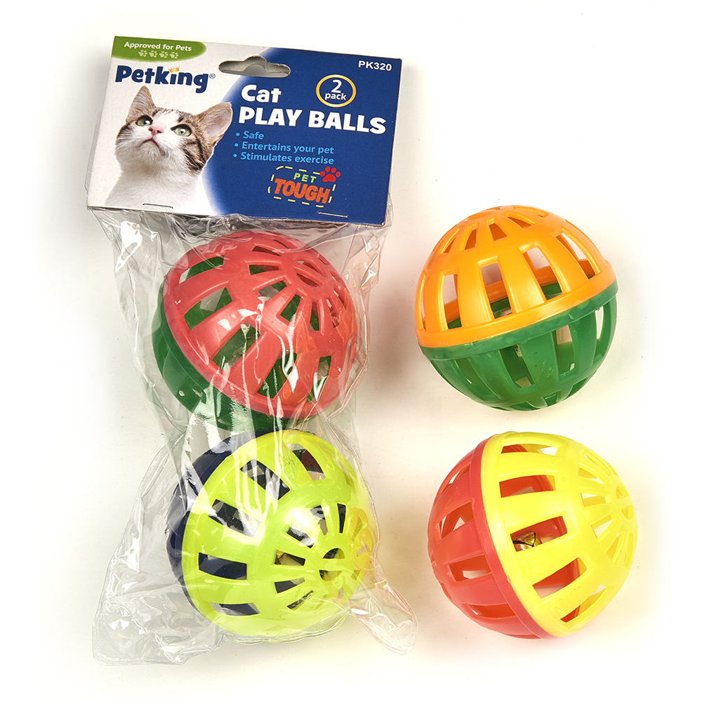 Jumbo Cat Toy Balls 2 Pack