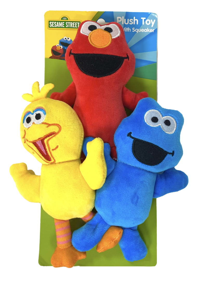 3pk Plush Toy w Squeaker