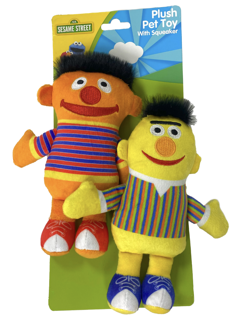 2pk Plush Toy w Squeaker