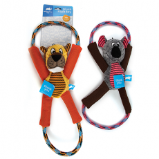 Plush Rope Toy w/ Sqeaker