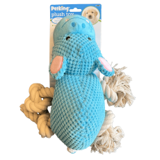 Plush Toy w/ Squeaker & Rope