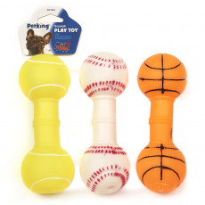 Sport Dumbbell Squeak Toy