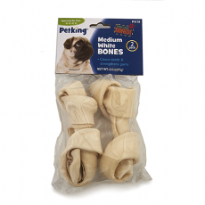 Medium White Rawhide Bones