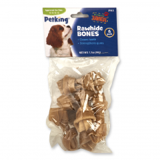 6 Pack Small Rawhide Bones