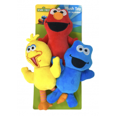 3pk Plush Toy w Squeaker